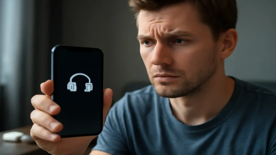 ما سبب ظهور علامة السماعة بدون توصيلها؟