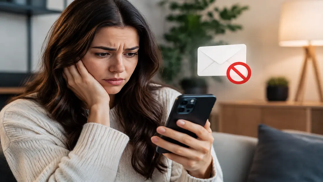 الهاتف لا يستقبل رسائل SMS
